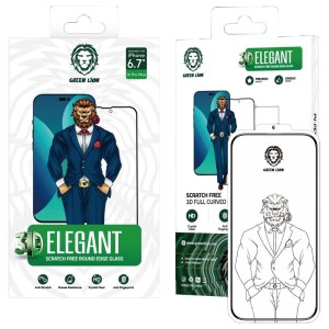 گلس شفاف ضدخش گرین لاین 3D Elegant آیفون iPhone 14