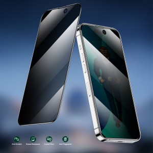 گلس لبه سیلیکون پرایوسی گرین لیون Silicone Plus Privacy آیفون iPhone 14 Pro Max