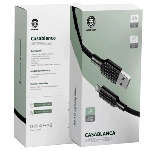 کابل شارژ USB به لایتنینگ گرین لاین کازابلانکا Casablanca طول 1.2 متر