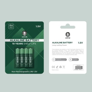 باتری قلمی گرین لاین مدل آلکالاین LR6 بسته 4 عددی