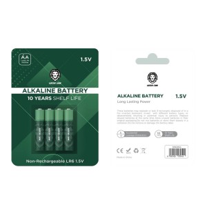 باتری قلمی گرین لاین مدل آلکالاین LR6 بسته 4 عددی