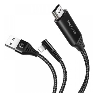 کابل تبدیل HDMI به لایتنینگ/USB مک دودو مدل CA-6400 طول 2 متر