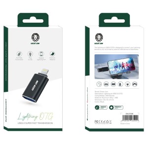 تبدیل USB به لایتینینگ OTG آیفونی گرین لاین Lightning OTG GNLOTGBK