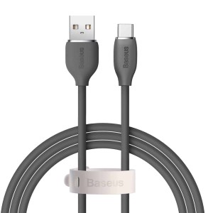 کابل شارژ USB به Type-C بیسوس مدل Jelly Liquid Silica CAGD010001 طول 1.2 متر توان 100 وات