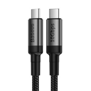 کابل شارژ USB-C به USB-C بیسوس مدل Cafule Series PD3.1 CATKLF-SG1 طول 1 متر توان 100 وات
