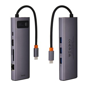 هاب تایپ سی 9 پورت بیسوس 100 وات Baseus CAHUB-CU0G