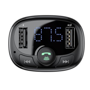 شارژر فندکی بیسوس T Typed Bluetooth MP3 Charger CCTM-01 توان 18 وات