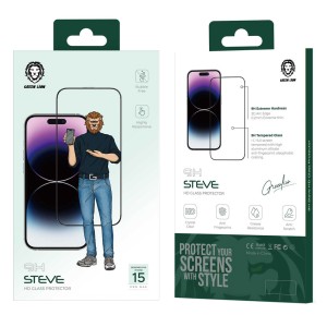 گلس استیو شفاف گرین لاین Steve آیفون iPhone 15 Plus