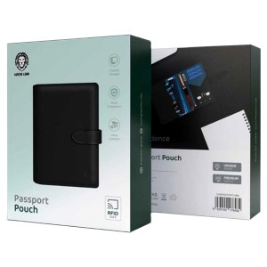 کیف چرمی پاسپورت و مدارک گرین لاین مدل Green Lion Passport Pouch