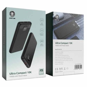 پاوربانک گرین لاین مدل Ultra Compact ظرفیت 10000 میلی آمپر توان 20 وات