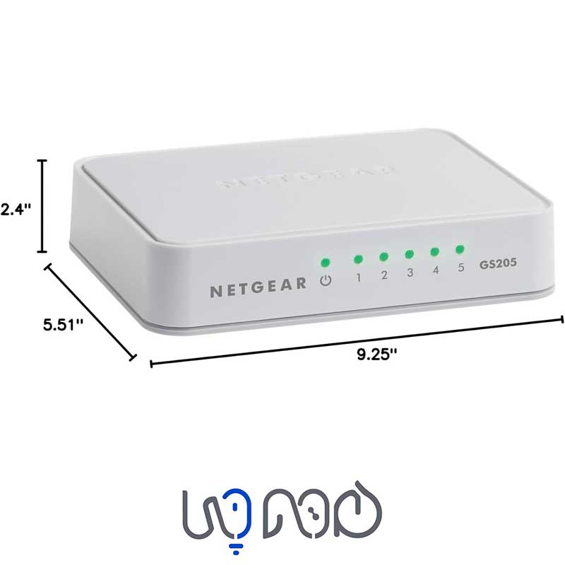سوئیچ شبکه پنج پورت Netgear GS205