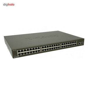 سوییچ استوک 48 پورت مگابیتی و رکمونت دی-لینک D-link DES-1050G همراه با 2 پورت گیگابیتی