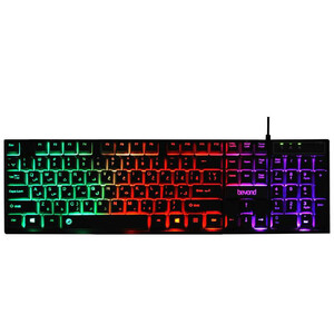 کیبورد گیمینگ بی‌اند مدل BK-7120 RGB با نورپردازی رنگی و قابلیت Anti-Ghosting | دارای گارانتی معتبر شرکت وارد کننده