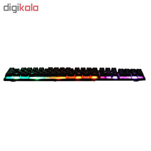 کیبورد گیمینگ بی‌اند مدل BK-7120 RGB با نورپردازی رنگی و قابلیت Anti-Ghosting | دارای گارانتی معتبر شرکت وارد کننده