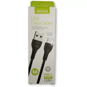 خرید کابل شارژ USB به تایپ سی مدل SH402C فست شارژ ۵ آمپر + طول ۱۱۰ سانتی‌متر با کیفیت Premium