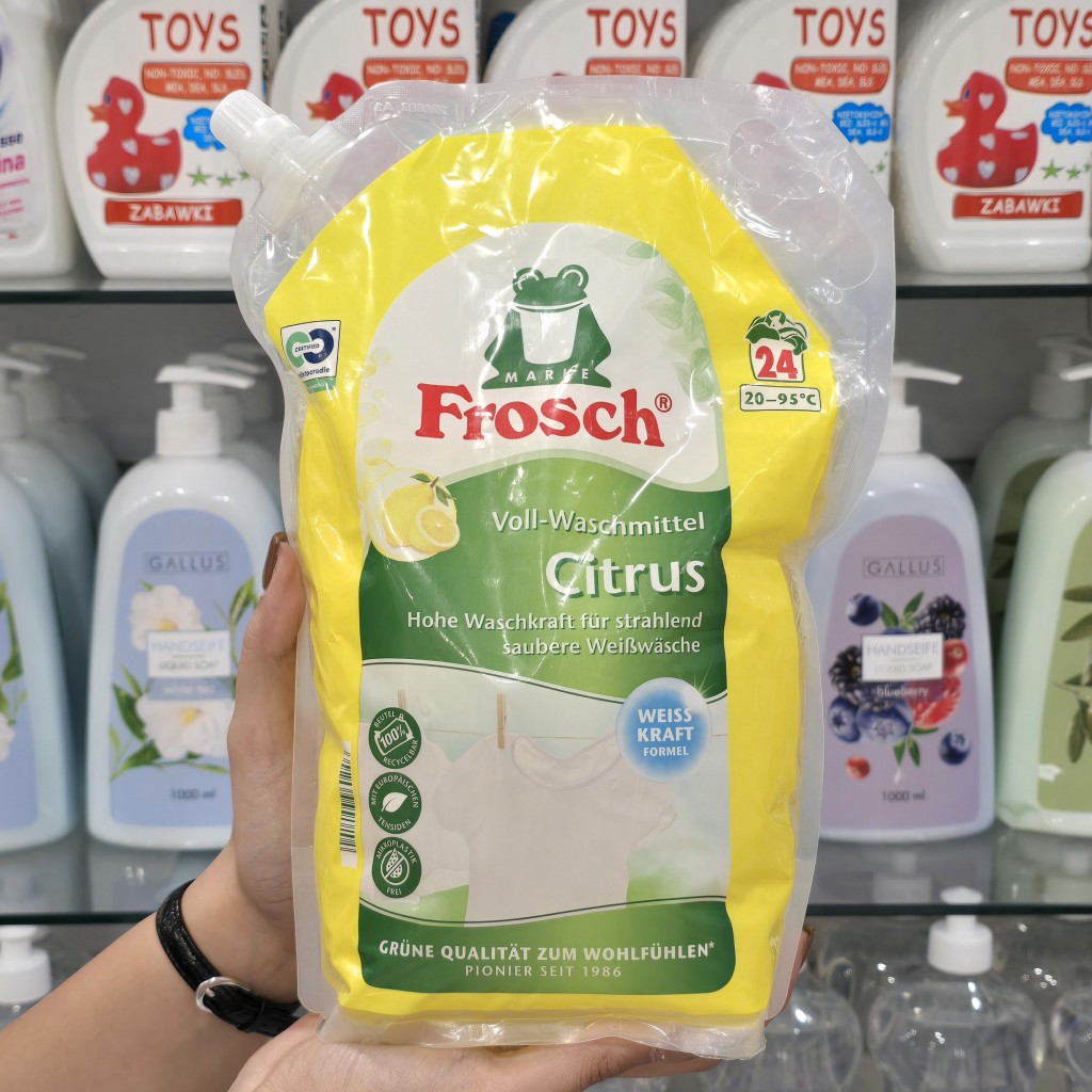 مایع شوینده لباس فروش Frosch با عصاره لیمو