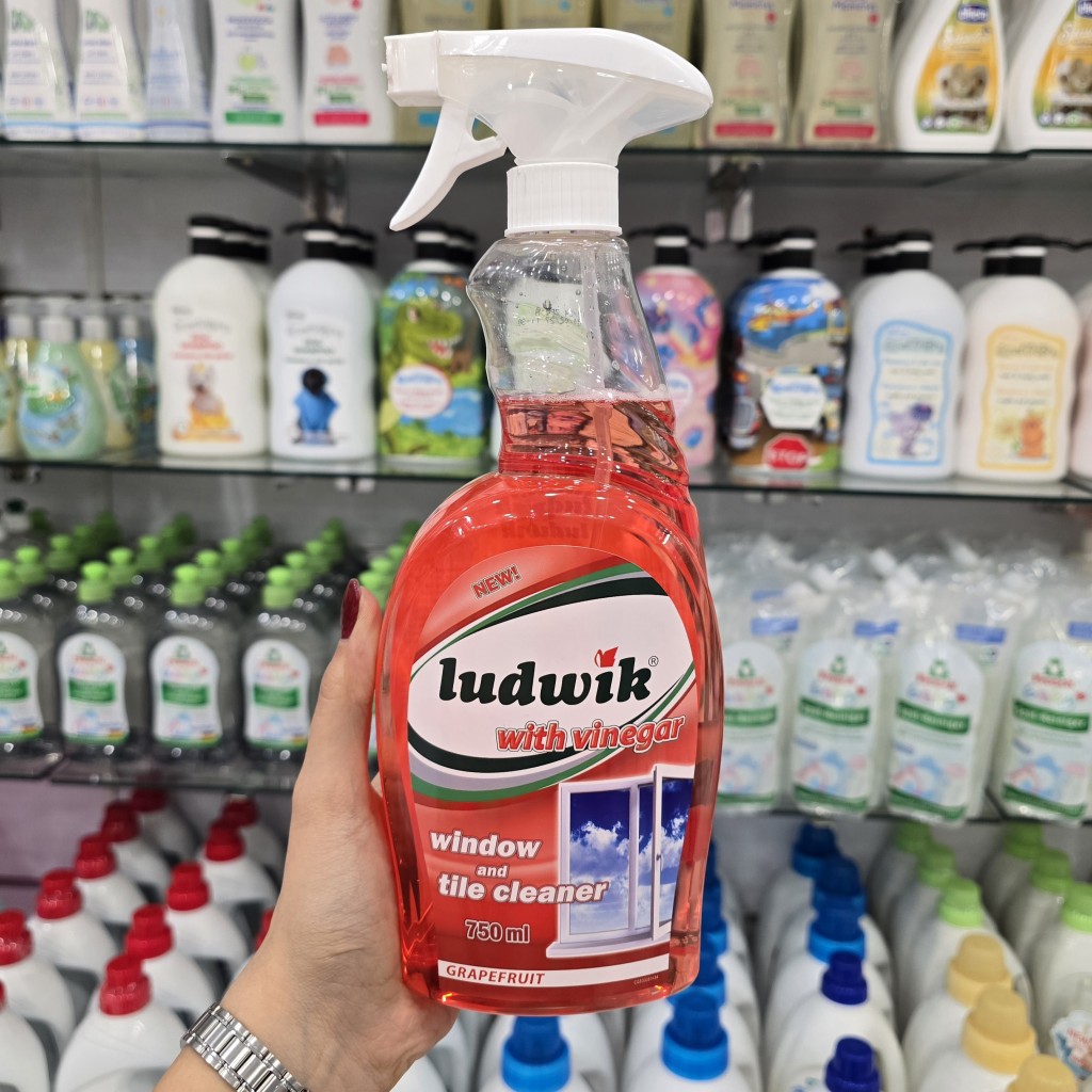پاک کننده پنجره و کاشی لودویک Ludwik با سرکه و رایحه گریپ فروت