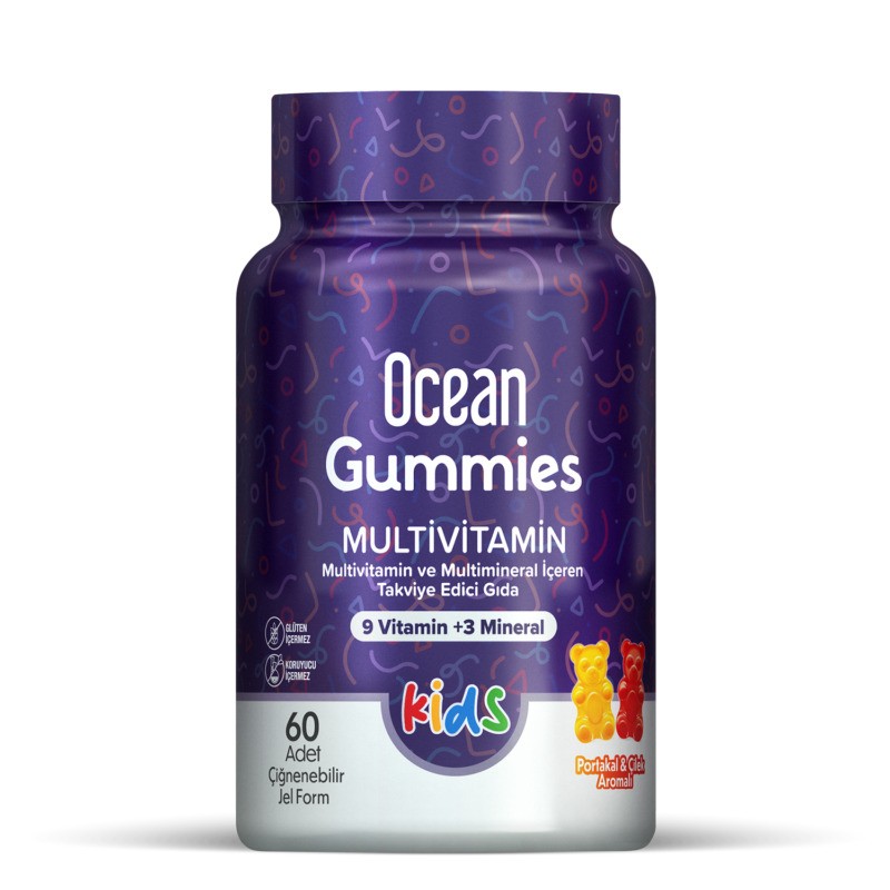 پاستیل مولتی ویتامین اوشن گامی Ocean Gummies برای 4+ سال