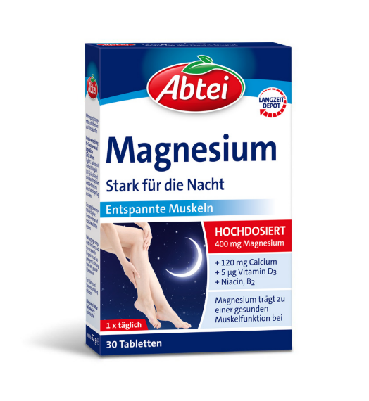 قرص منیزیم Abtei Magnesium مناسب شب