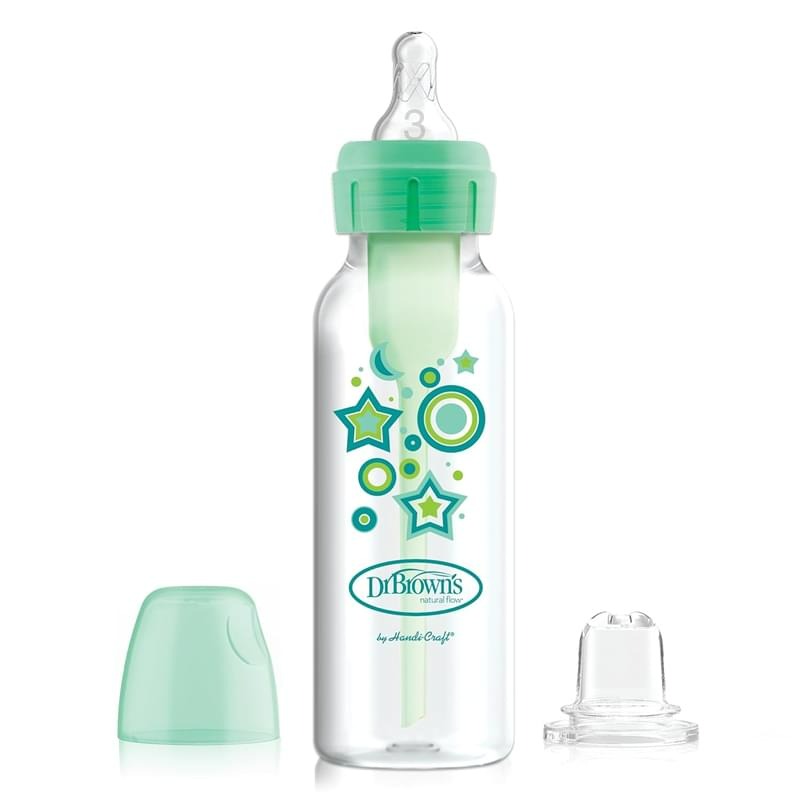 شیشه شیر طلقی طرحدار لاغر آپشن پلاس دکتر براون Dr Brown’s