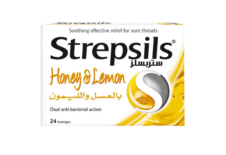 قرص ضدعفونی کننده و تسکین دهنده گلو درد استرپسیلز Strepsils
