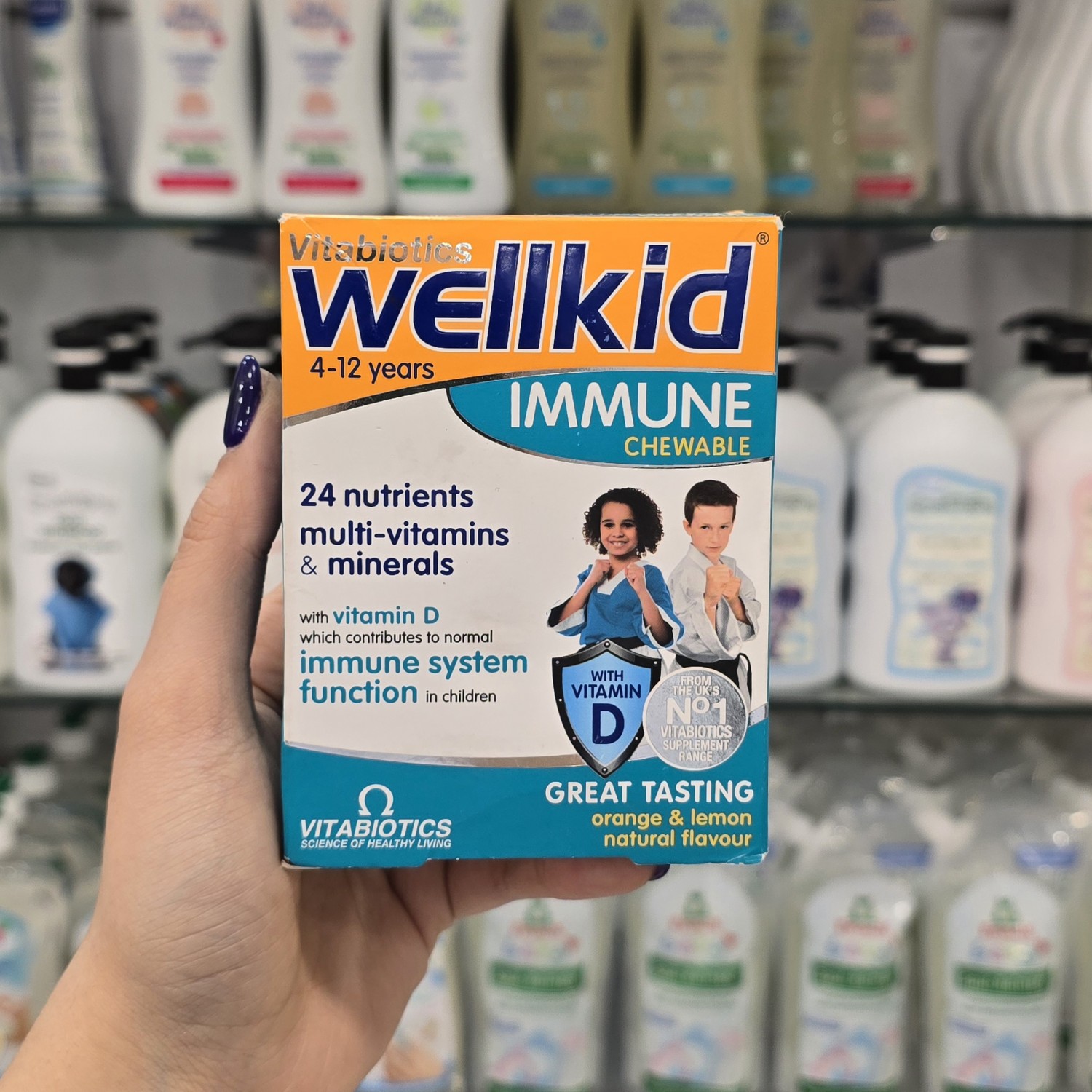 قرص جویدنی تقویت سیستم ایمنی ول کید Wellkid  برای 4-12 سال