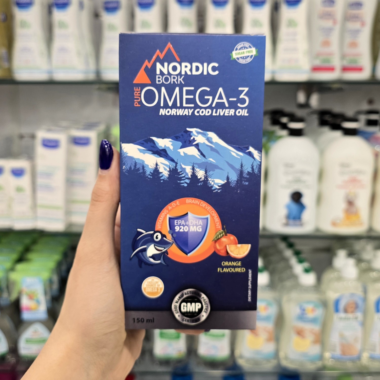 شربت امگا 3 نوردیک Nordic Bork مناسب برای  3+ سال
