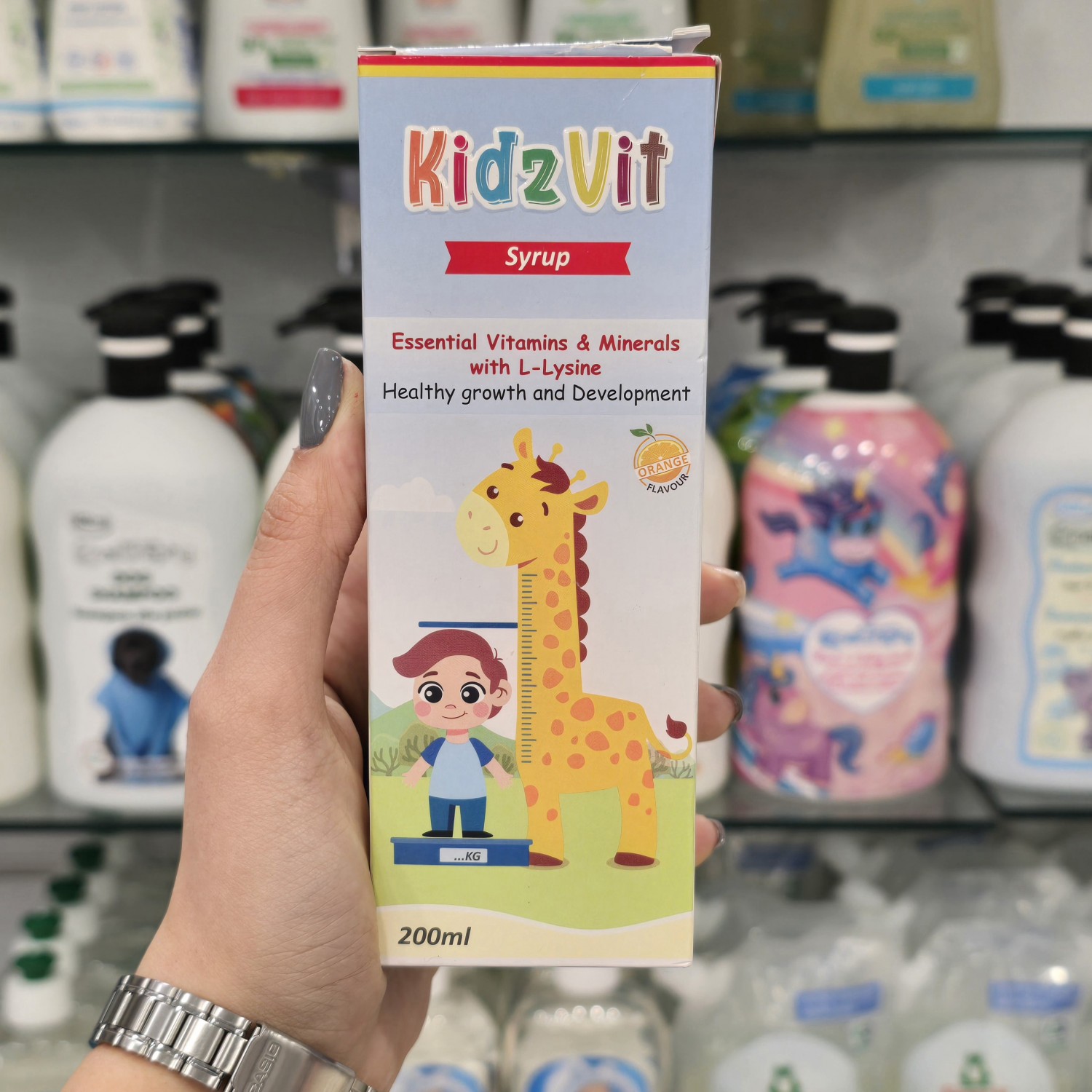 شربت افزایش وزن و قد Kidzvit برای 1+ سال