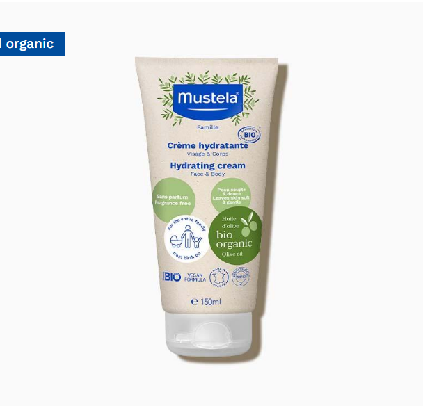 لوسیون آبرسان ارگانیک صورت و بدن ماستلا Mustela