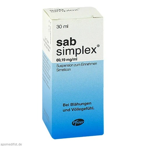 قطره ضد نفخ نوزاد ساب سیمپلکس sab simplex تولید فرانسه