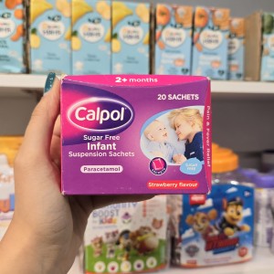 شربت مسکن و تب‌ بر کلپول CALPOL مدل ساشه ای
