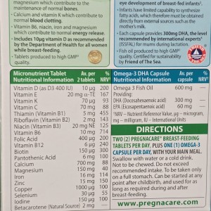 قرص مکمل شیردهی پرگناکر Pregnacare Breast feeding
