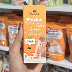 قطره مولتی‌ ویتامین پدیا + زینک  سانشاین نوتریشن Sunshine Nutrition Pedia برا 1+ سال
