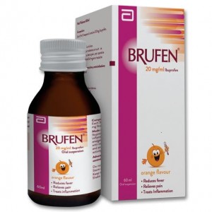 شربت بروفن کودکان Brufen حاوی ایبوپروفن مناسب 1+ سال