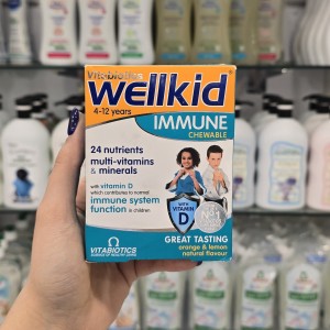 قرص جویدنی تقویت سیستم ایمنی ول کید Wellkid  برای 4-12 سال
