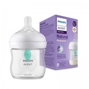 شیشه شیر طلقی 125 میل ضد نفخ اونت Avent مدل Natural Response