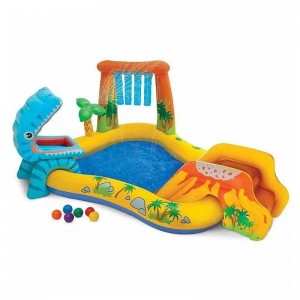 استخر فواره دار طرح دایناسور همراه با سرسره Intex 57444