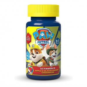 قرص جویدنی ویتامین D سیستم ایمنی سگ های نگهبان Paw Patrol برای 3-7 سال