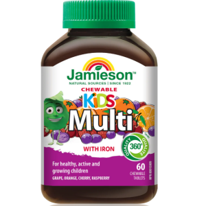 قرص مولتی‌ ویتامین جویدنی و آهن جیمیسن jamieson