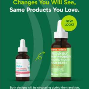 قطره ضد نفخ پروبیوتیک + ویتامین Organika Baby Probiotic Drops  D تولید کانادا
