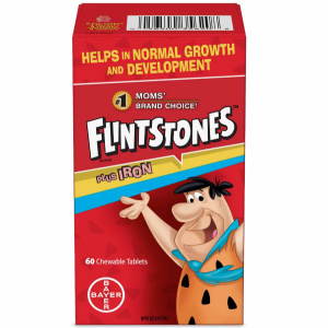مولتی‌ ویتامین جویدنی کودکان Flintstones همراه با آهن تولید کانادا