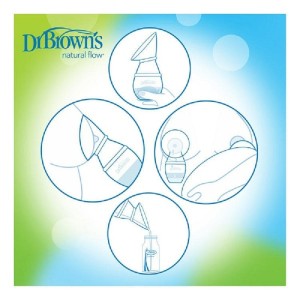 شیردوش پمپی کاوردار همراه شیشه شیر باریک دکتر براون Dr Brown’s