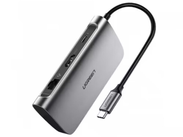 هاب تایپ سی 7 پورت یوگرین مدل CM212 50852 Hub 7 in 1 Type C Dock Adapter