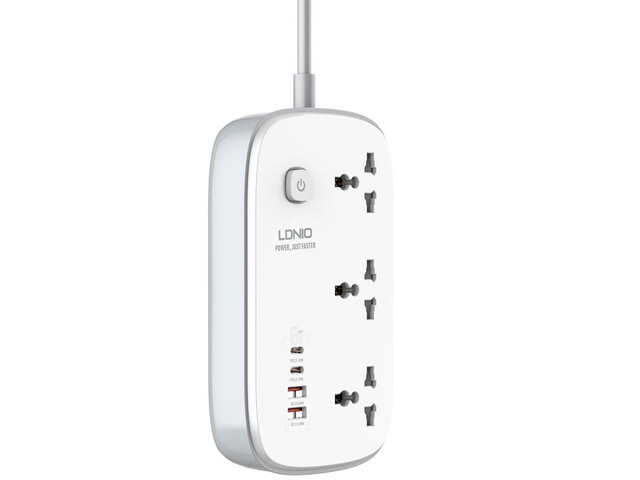چندراهی برق  الدنیو مدل  SC3416 Power Strip  (مجهز به 2 پورت USB و 2 پورت تایپ سی)