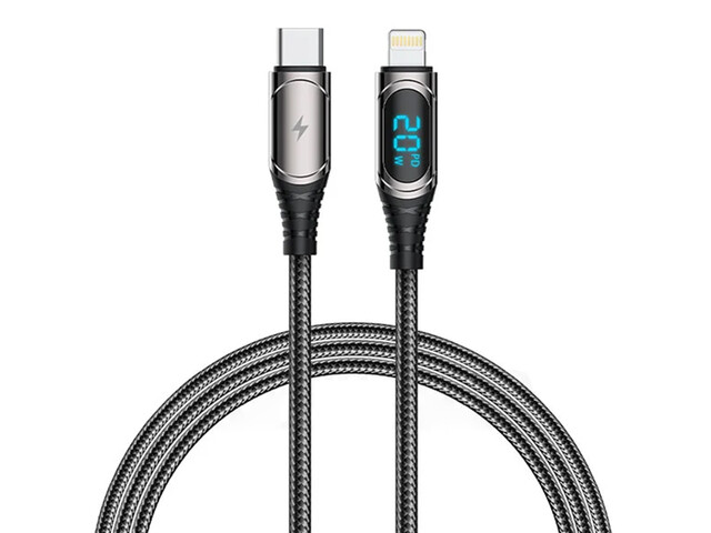 کابل تایپ سی به لایتنینگ رسی RTC-P21CL LED Data Cable Ghost به طول 1.2 متر