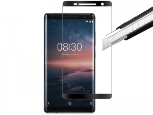 محافظ صفحه نمايش تمام چسب مدل 3D Glass مناسب برای گوشی نوکیا 5