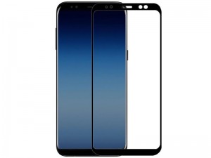 محافظ صفحه نمايش تمام چسب کوکوک مدل 4D Rounded Edges مناسب برای گوشی موبايل سامسونگ A8