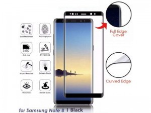 محافظ صفحه نمايش تمام چسب کوکوک مدل 4D Rounded Edges مناسب برای گوشی موبايل سامسونگ Note 8