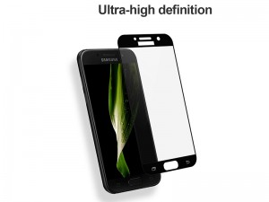 محافظ صفحه نمايش تمام چسب کوکوک مدل 4D Rounded Edges مناسب برای گوشی موبايل سامسونگ A3 2017