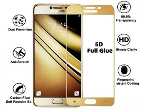 محافظ صفحه نمايش تمام چسب مناسب برای گوشی موبايل سامسونگ J7 Pro